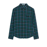 Camisa Brushed Plaid Check - ECRU