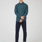 Camisa Brushed Plaid Check - ECRU