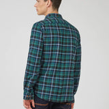 Camisa Brushed Plaid Check - ECRU
