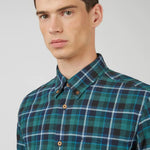 Camisa Brushed Plaid Check - ECRU