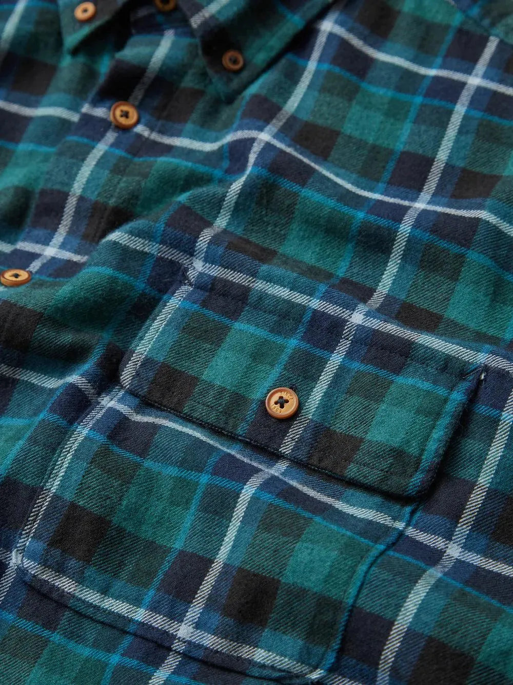 Camisa Brushed Plaid Check - ECRU