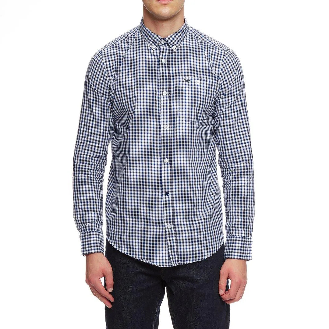 Camisa Burgundy Check - ECRU