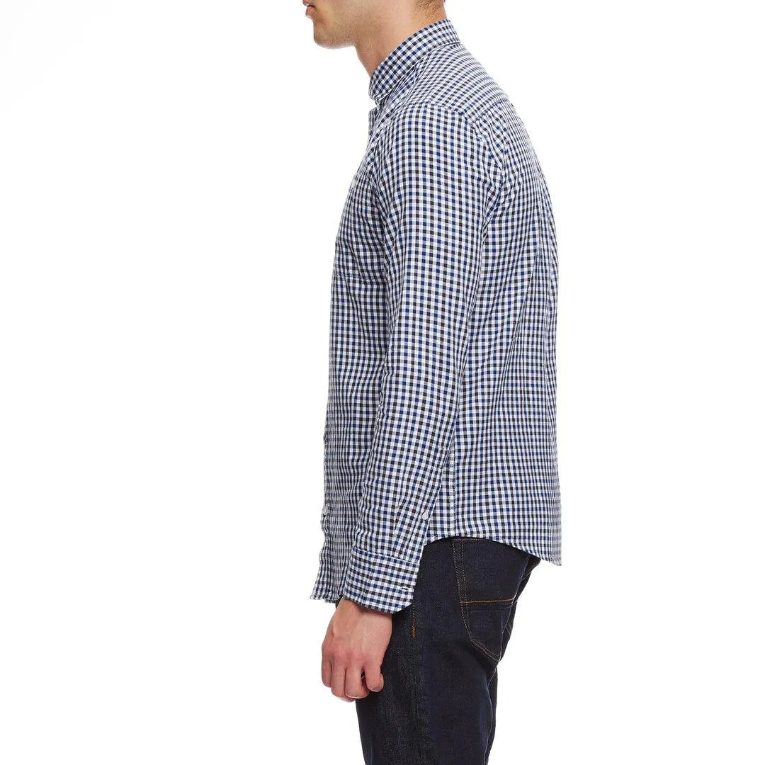 Camisa Burgundy Check - ECRU