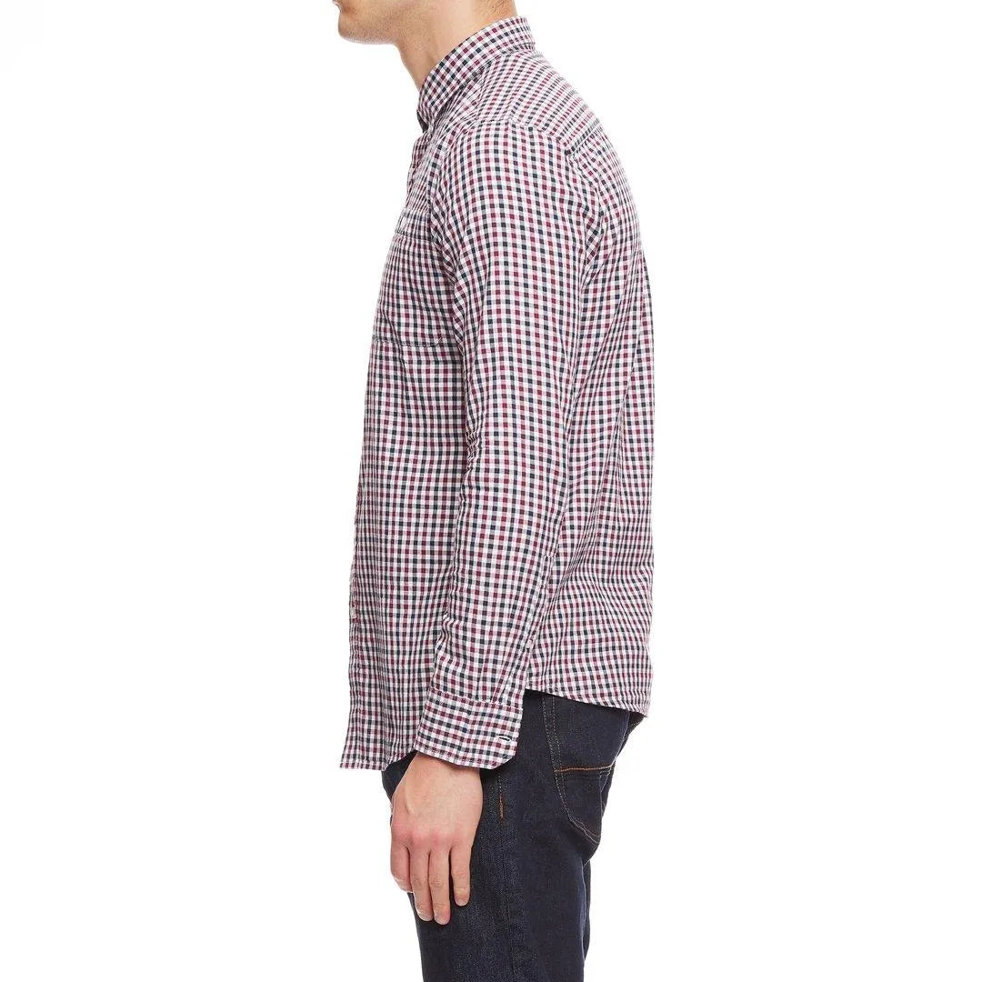 Camisa Burgundy Check - ECRU