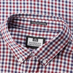 Camisa Burgundy Check - ECRU