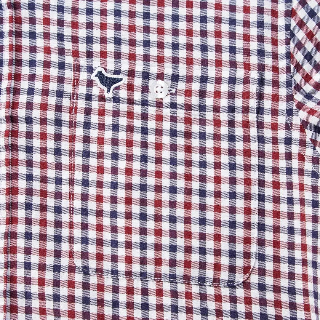 Camisa Burgundy Check - ECRU