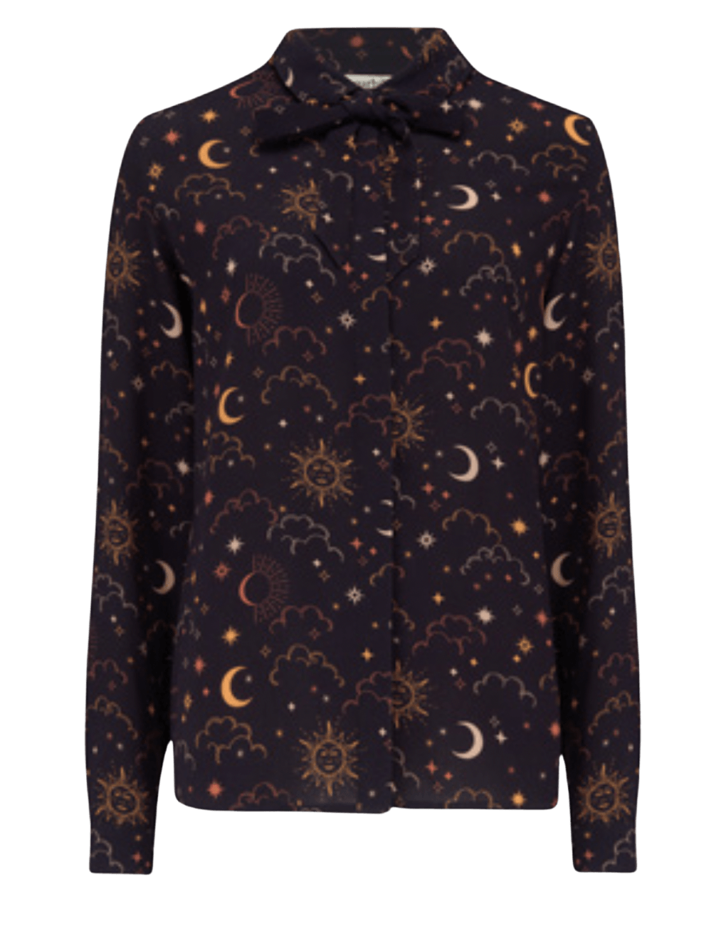 Camisa Catrina Black Celestial Nights - ECRU