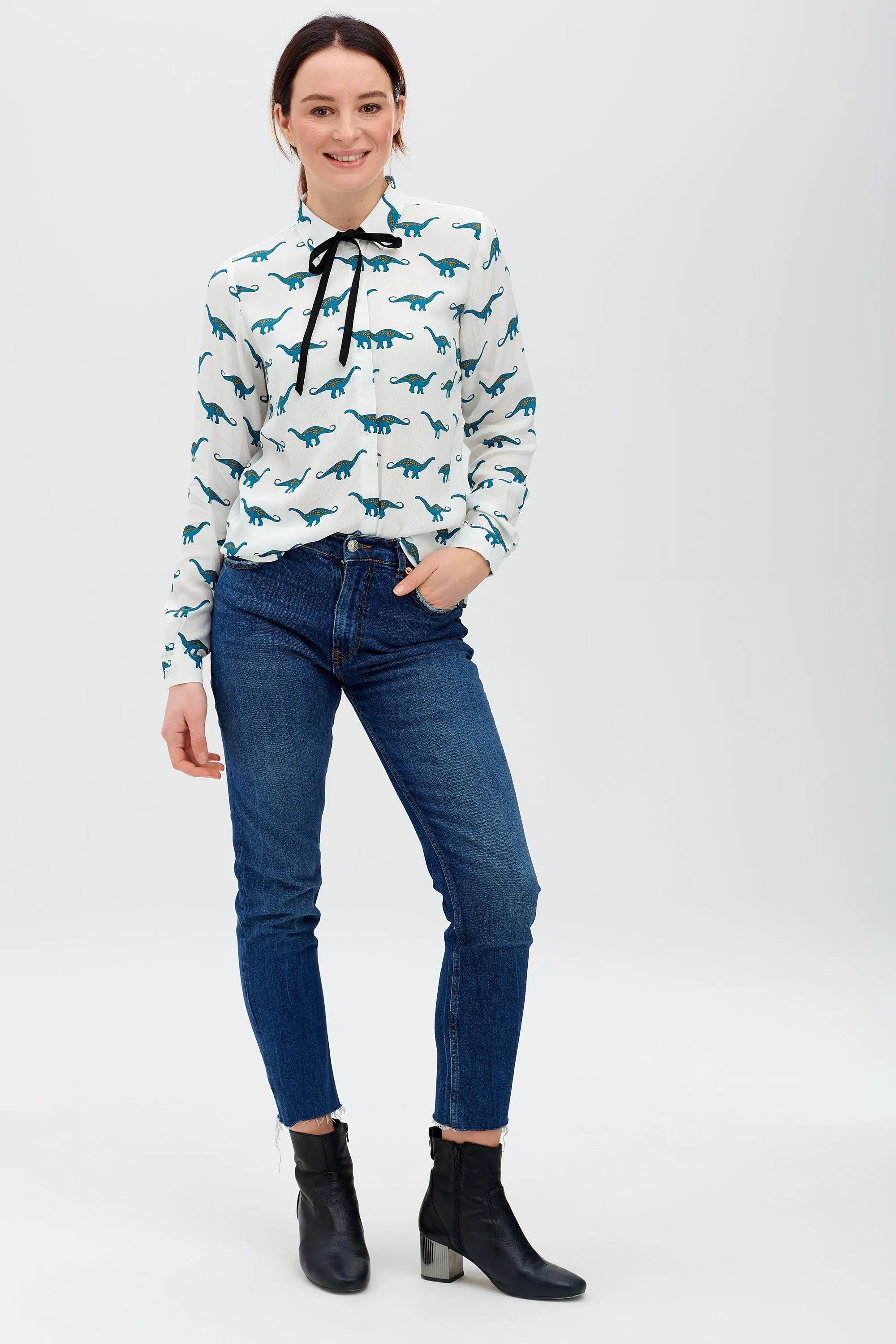 Camisa Catrina Blanco roto Happy Herbivore - ECRU