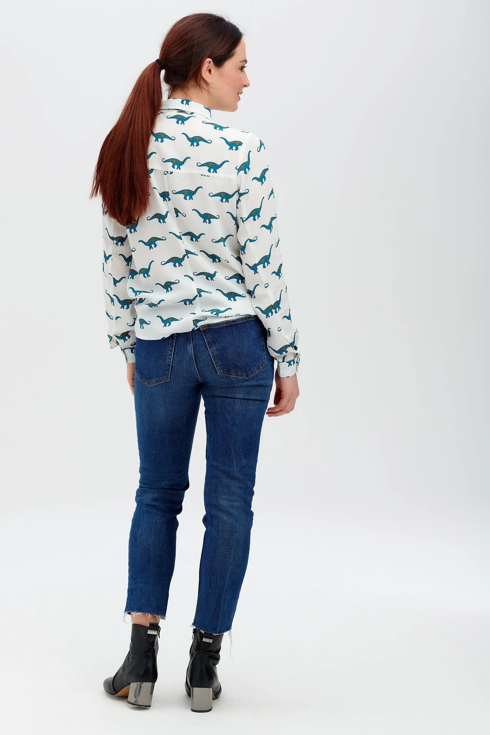 Camisa Catrina Blanco roto Happy Herbivore - ECRU