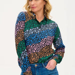Camisa Catrina Multi Cascading Daisies - ECRU