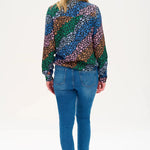 Camisa Catrina Multi Cascading Daisies - ECRU