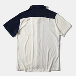 Camisa Colour Block Terry Navy - ECRU