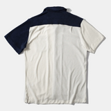 Camisa Colour Block Terry Navy - ECRU