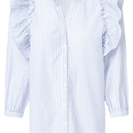 Camisa con Volante - ECRU