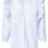 Camisa con Volante - ECRU