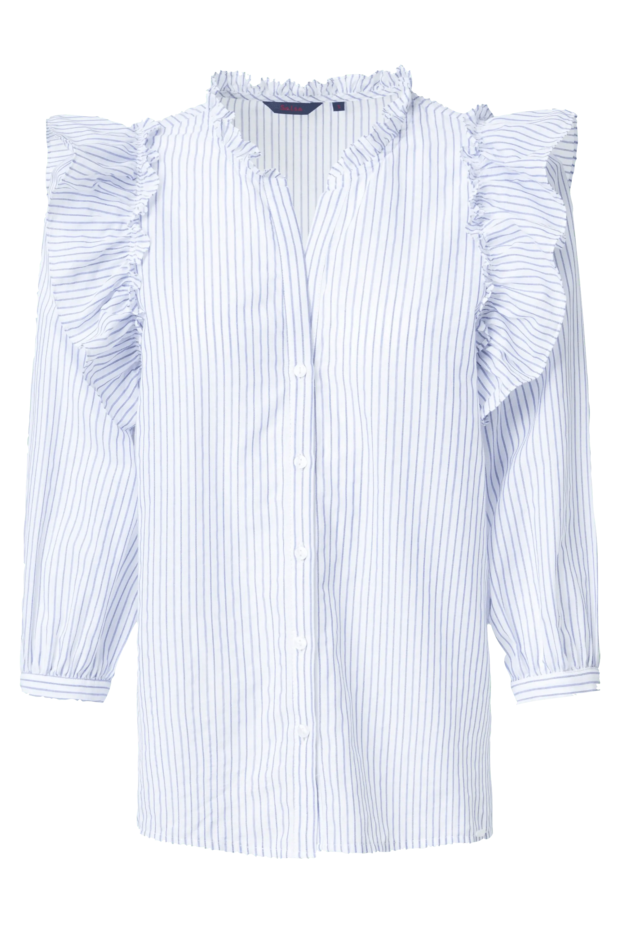 Camisa con Volante - ECRU
