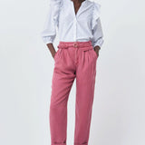 Camisa con Volante - ECRU