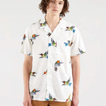 Camisa Cubano Hummingbird - ECRU
