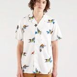 Camisa Cubano Hummingbird - ECRU