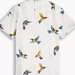 Camisa Cubano Hummingbird - ECRU