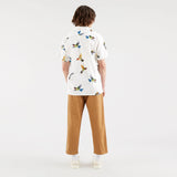 Camisa Cubano Hummingbird - ECRU