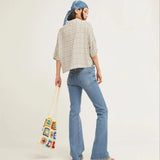 Camisa Cuello Abierto Birdie - ECRU