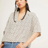 Camisa Cuello Abierto Birdie - ECRU