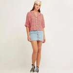 Camisa Cuello Abierto Ruby - ECRU