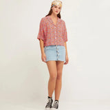 Camisa Cuello Abierto Ruby - ECRU