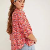 Camisa Cuello Abierto Ruby - ECRU