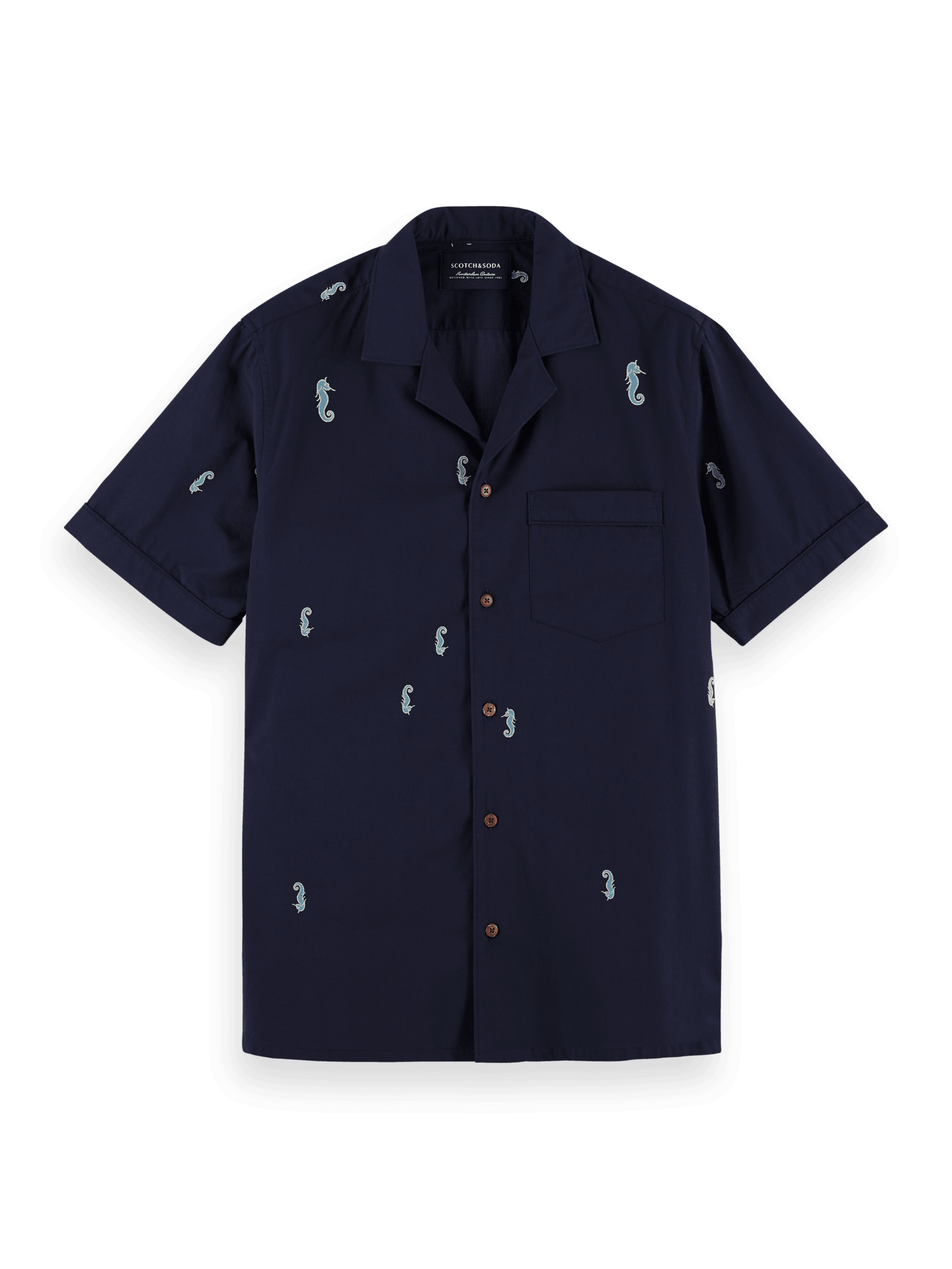 Camisa de manga corta de algodón - ECRU