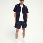 Camisa de manga corta de algodón - ECRU