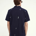 Camisa de manga corta de algodón - ECRU