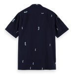 Camisa de manga corta de algodón - ECRU