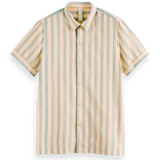 Camisa de marinero de manga corta en algodón - ECRU