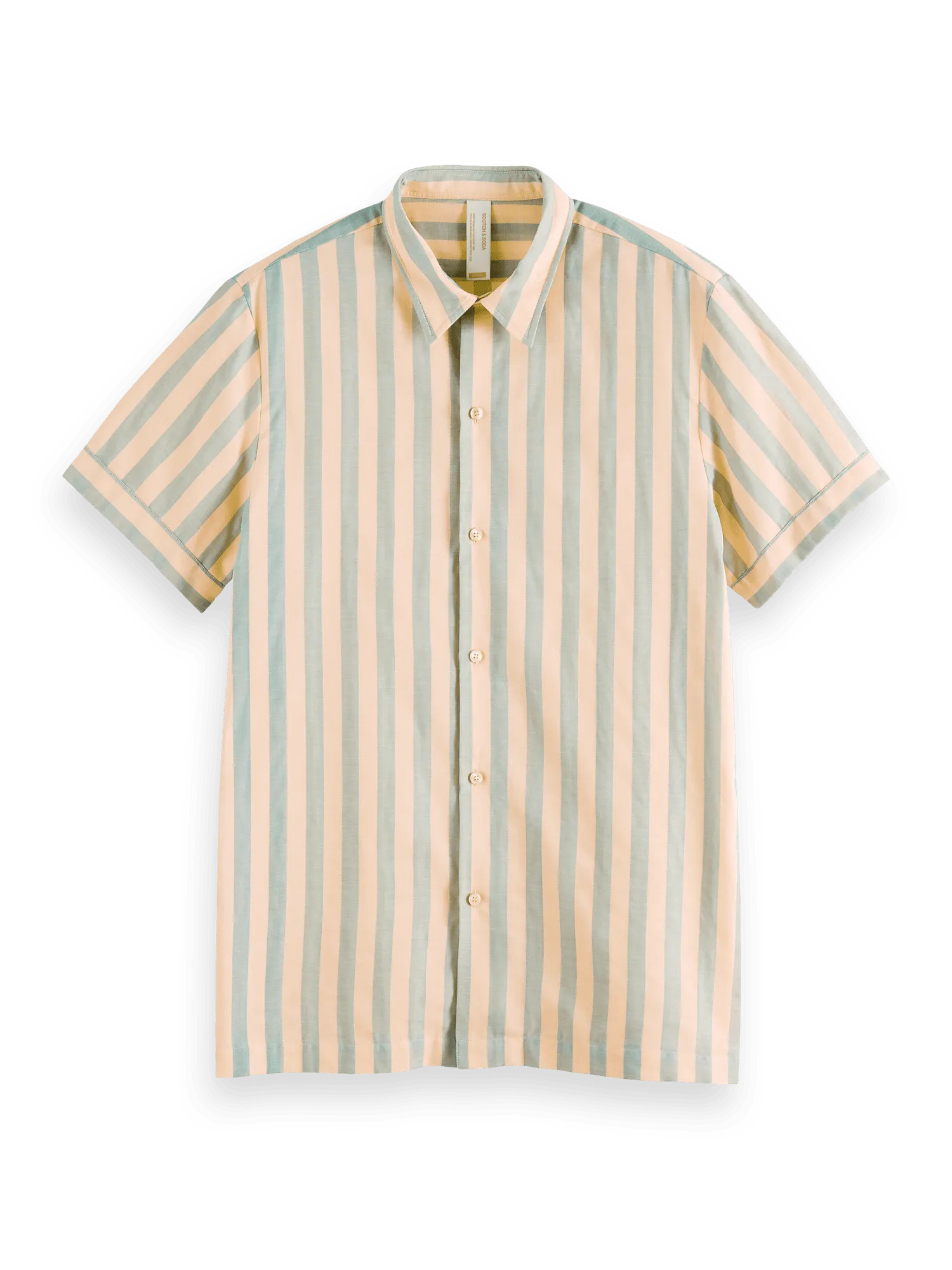 Camisa de marinero de manga corta en algodón - ECRU