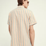 Camisa de marinero de manga corta en algodón - ECRU