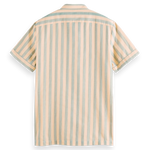 Camisa de marinero de manga corta en algodón - ECRU