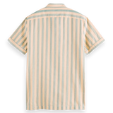 Camisa de marinero de manga corta en algodón - ECRU
