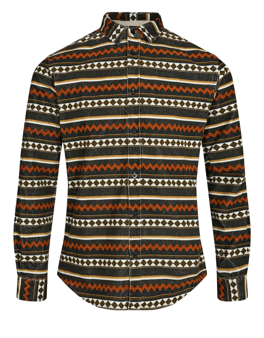 Camisa de Pana Aklouis Cinnamon Stick - ECRU