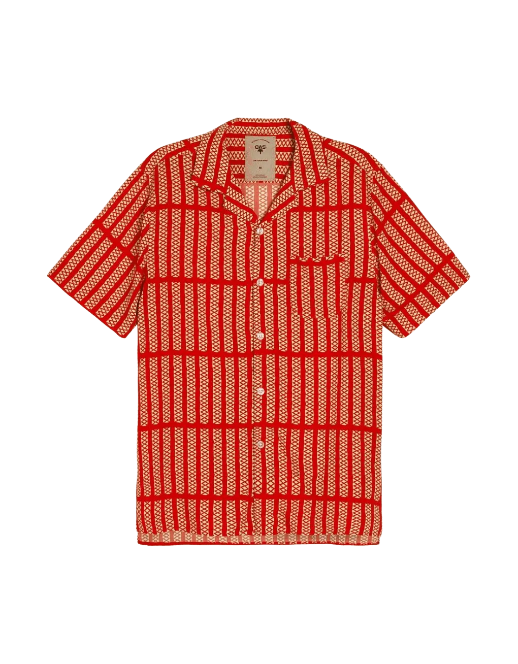Camisa de Viscosa Railway - ECRU
