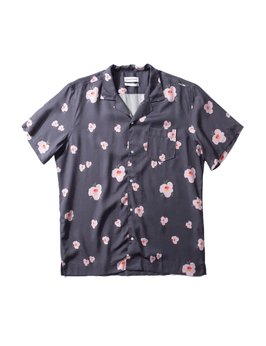 Camisa Edmmond de Hombre Manga Corta Orchid Plain Navy - ECRU