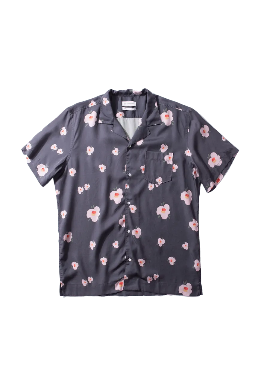Camisa Edmmond de Hombre Manga Corta Orchid Plain Navy - ECRU