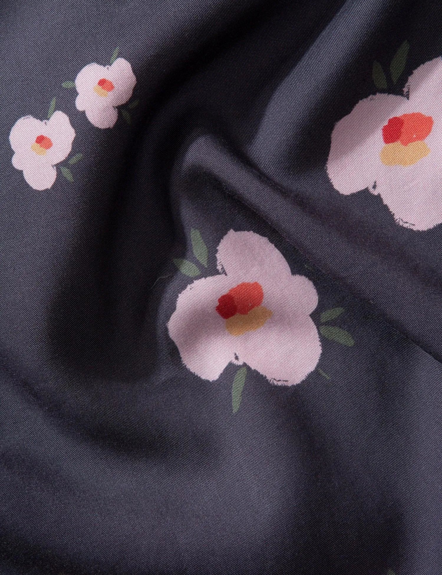 Camisa Edmmond de Hombre Manga Corta Orchid Plain Navy - ECRU