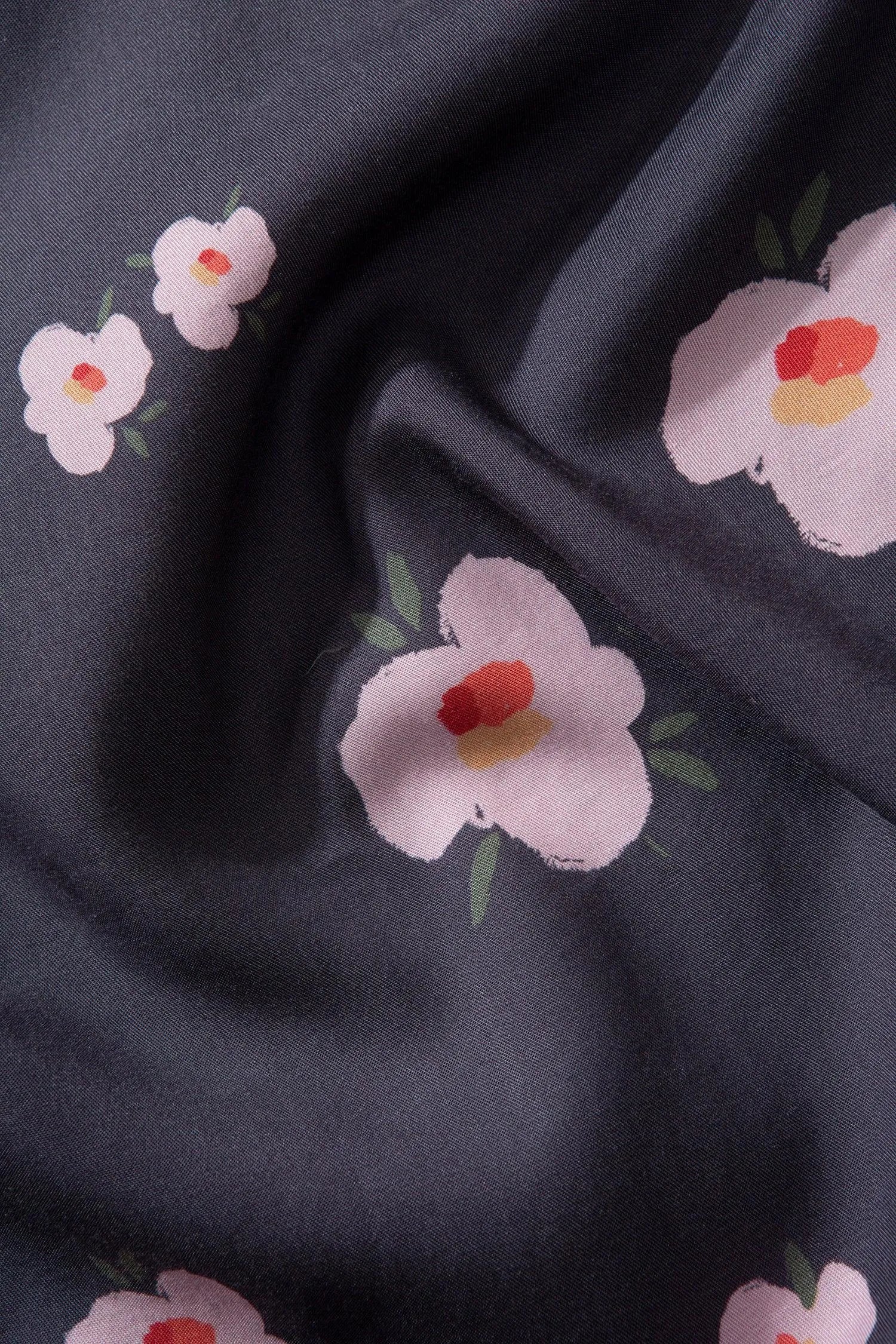 Camisa Edmmond de Hombre Manga Corta Orchid Plain Navy - ECRU