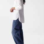 Camisa fluida con relieve - ECRU