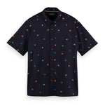 Camisa hawaiana de manga corta con diseño estampado - ECRU