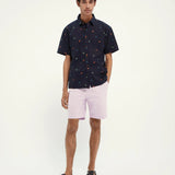 Camisa hawaiana de manga corta con diseño estampado - ECRU