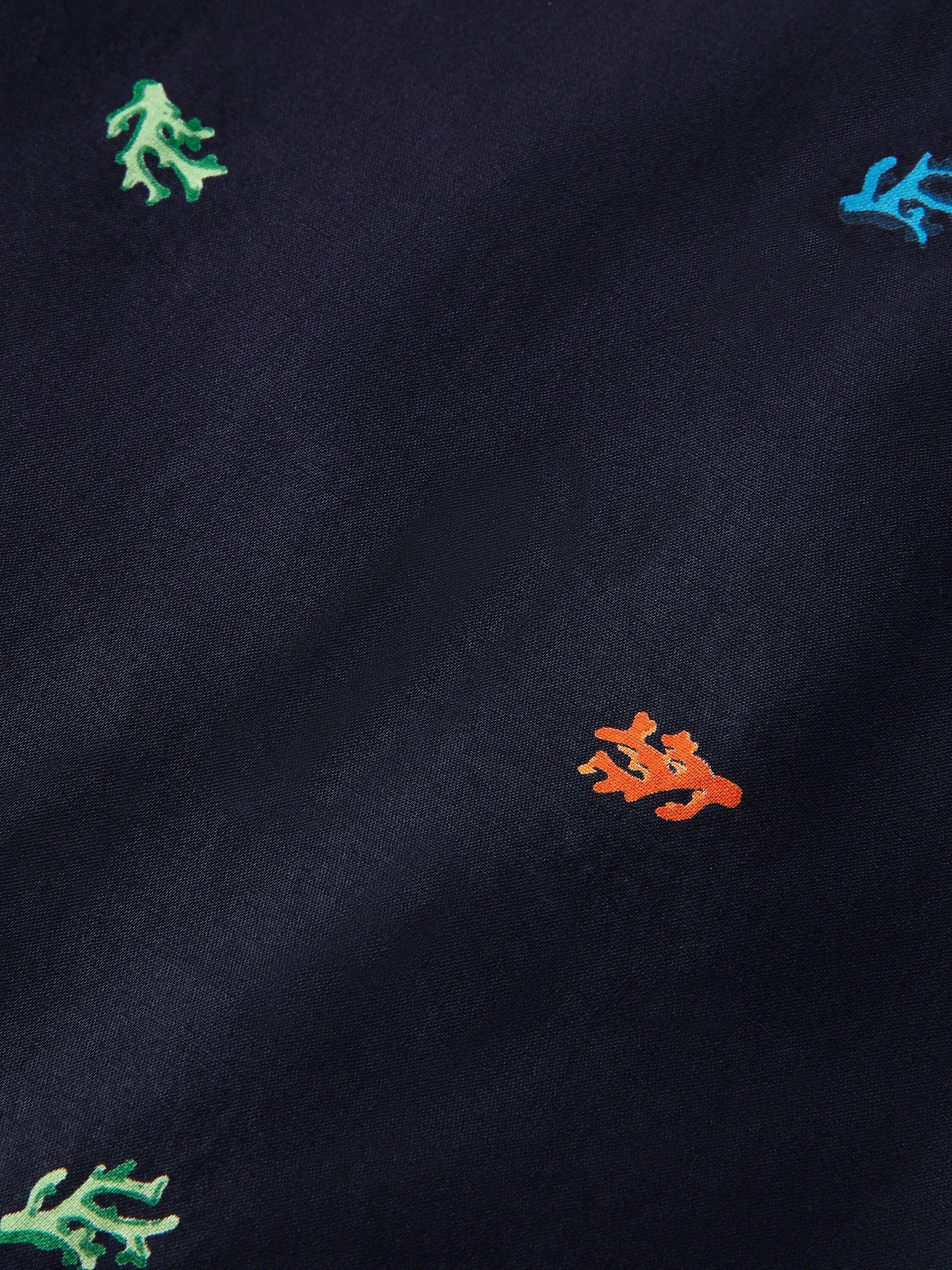 Camisa hawaiana de manga corta con diseño estampado - ECRU