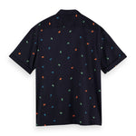 Camisa hawaiana de manga corta con diseño estampado - ECRU